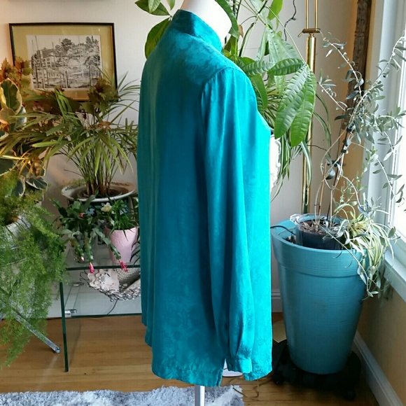 Vintage Lise J. Silk blouse size M - Picture 5 of 8